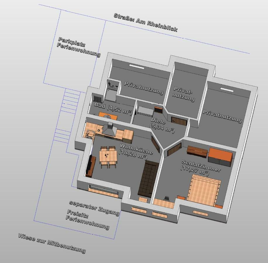 Ferienwohnung 554 - Urbar, Vis-A-Vis Der Loreley Urbar  Ngoại thất bức ảnh